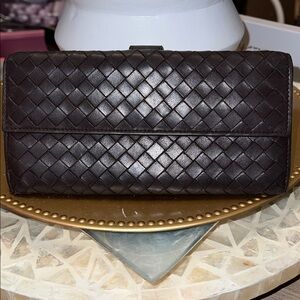 Bottega Veneta Intrecciato Brown Leather Wallet